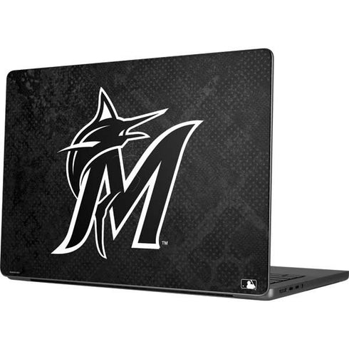 MLB Miami Marlins Dark Wash Apple MacBook Pro 14-inch Skin