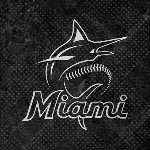 MLB Miami Marlins Dark Wash MacBook Skins