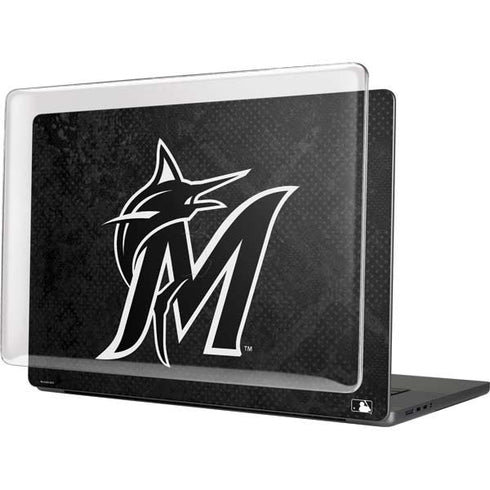 MLB Miami Marlins Dark Wash MacBook Cases