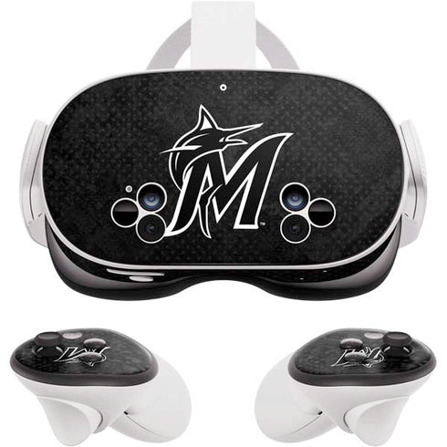 MLB Miami Marlins Dark Wash Meta Quest 3S Skin