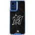 MLB Miami Marlins Dark Wash Moto G 5G (2024) Clear Case