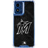 MLB Miami Marlins Dark Wash Moto G Play 4G (2024) Clear Case
