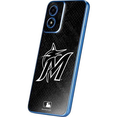 MLB Miami Marlins Dark Wash Moto G Play 4G (2024) Skin