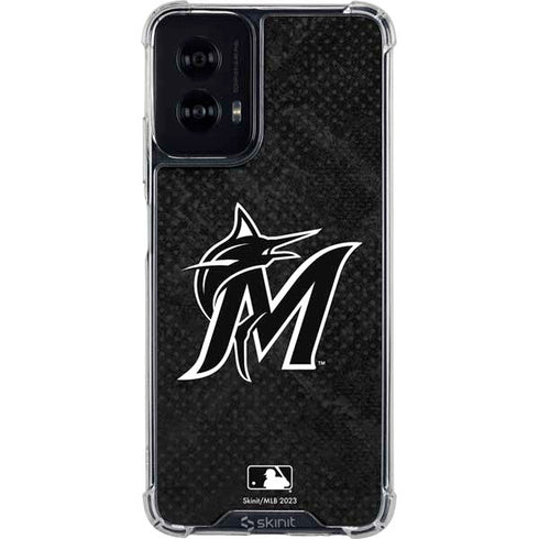 MLB Miami Marlins Dark Wash Moto G Power 5G (2024) Clear Case