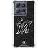 MLB Miami Marlins Dark Wash Moto G Stylus 5G (2025) Clear Case