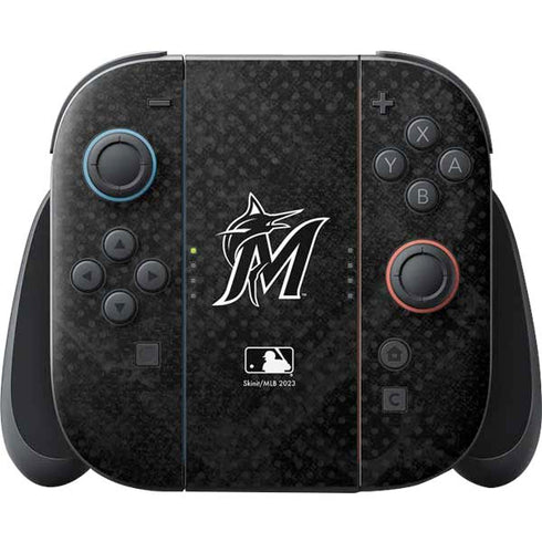 MLB Miami Marlins Dark Wash Nintendo Skins