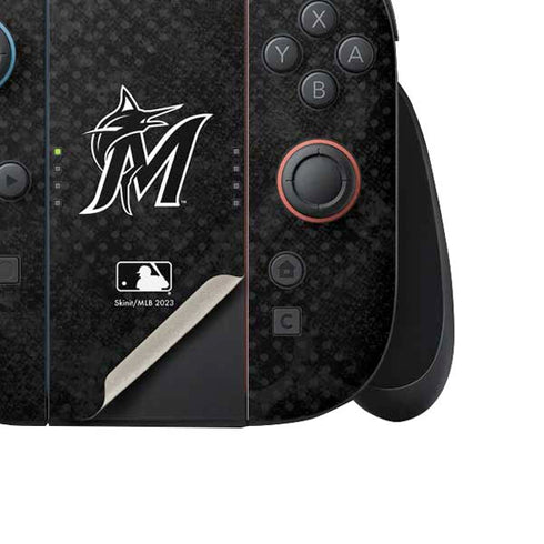 MLB Miami Marlins Dark Wash Nintendo Switch 2 (2025) Joy-Con Controller Skin