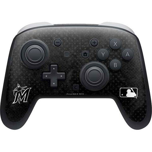 MLB Miami Marlins Dark Wash Nintendo Switch 2 (2025) Pro Controller Skin