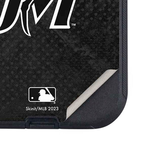 MLB Miami Marlins Dark Wash Otterbox Defender iPhone Skin