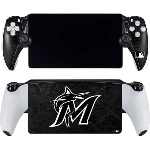 MLB Miami Marlins Dark Wash PlayStation Portal Remote Player Skin