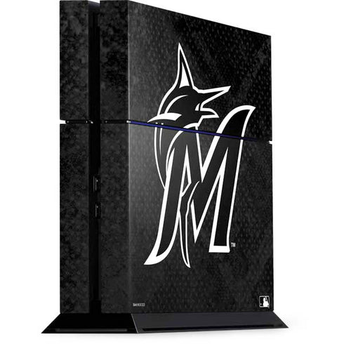 MLB Miami Marlins Dark Wash PlayStation PS4 Skins