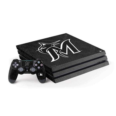 MLB Miami Marlins Dark Wash PlayStation PS4 Skins