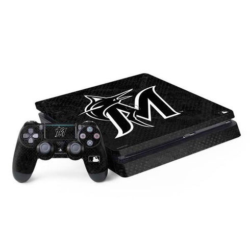MLB Miami Marlins Dark Wash PlayStation PS4 Skins