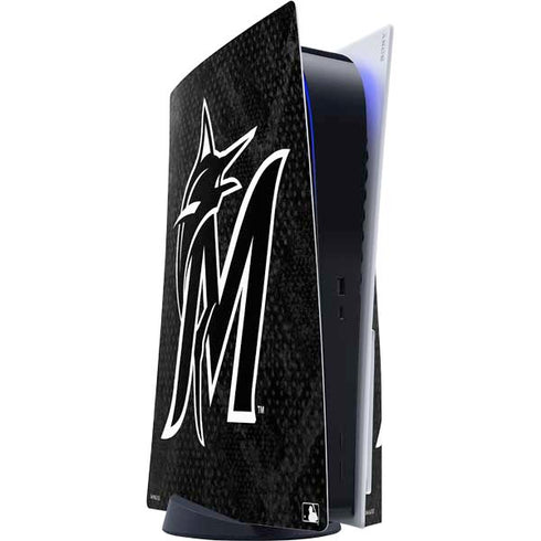 MLB Miami Marlins Dark Wash PlayStation PS5 Skins