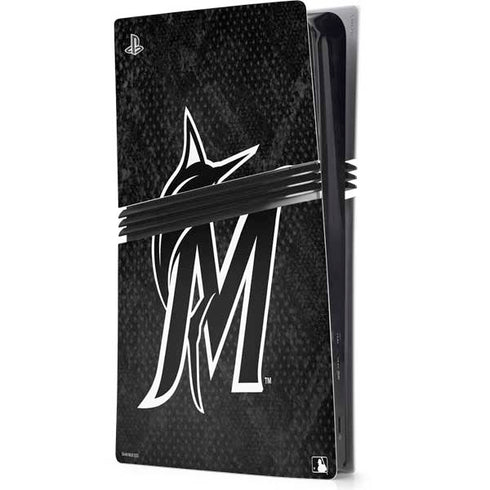 MLB Miami Marlins Dark Wash PlayStation PS5 Skins