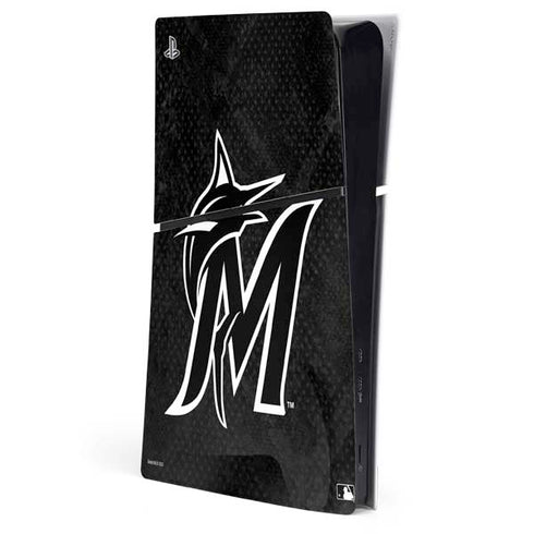 MLB Miami Marlins Dark Wash PS5 Slim Digital Edition Console Skin