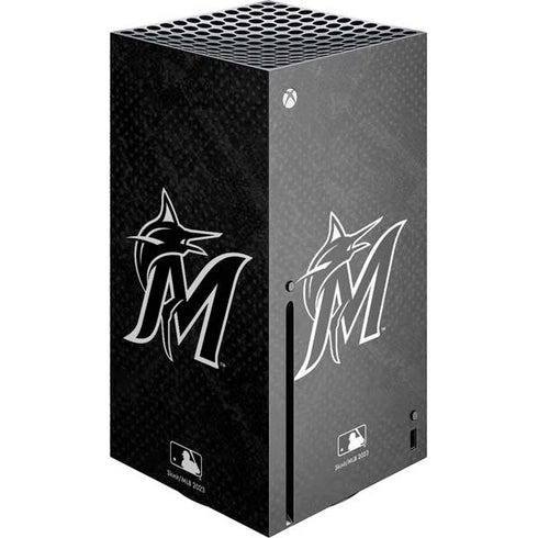 MLB Miami Marlins Dark Wash Xbox Series X Skins