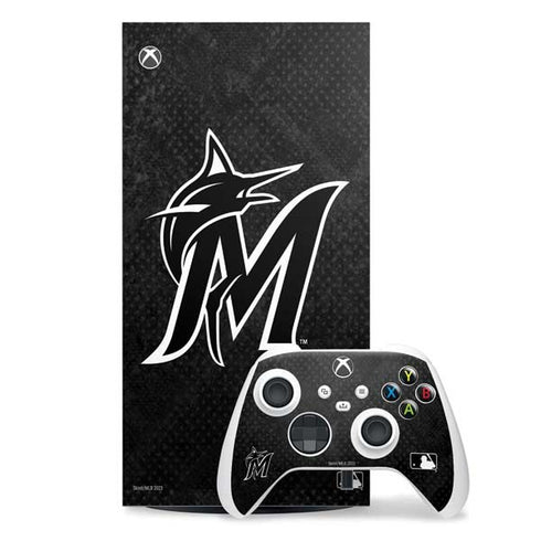 MLB Miami Marlins Dark Wash Xbox Series X Skins