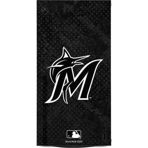 MLB Miami Marlins Dark Wash XBox Series X Digital Edition Console Skin