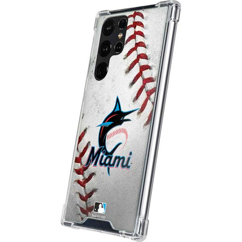 MLB Miami Marlins Game Ball Galaxy S23 Ultra Clear Case