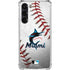 MLB Miami Marlins Game Ball Galaxy S24 FE Clear Case