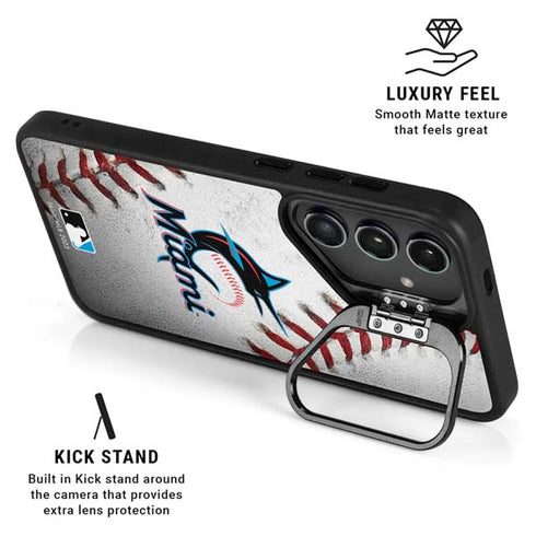 MLB Miami Marlins Game Ball Galaxy S25 Ultra Kickstand Case