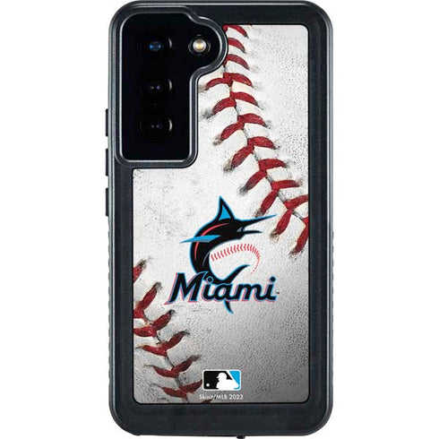 MLB Miami Marlins Game Ball Galaxy S24 Waterproof Case