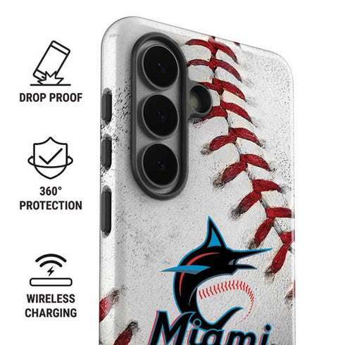 MLB Miami Marlins Game Ball Galaxy S26 Impact Case