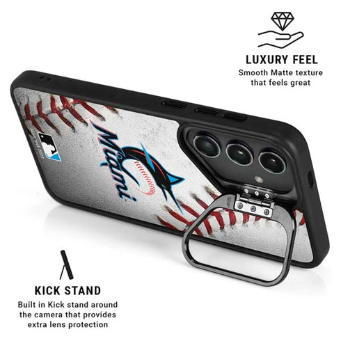 MLB Miami Marlins Game Ball Galaxy S26 Plus Kickstand Case
