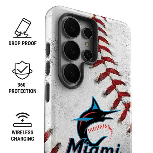 MLB Miami Marlins Game Ball Galaxy S26 Ultra Impact Case