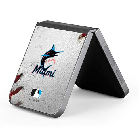 MLB Miami Marlins Game Ball Galaxy Z Flip6 Skin