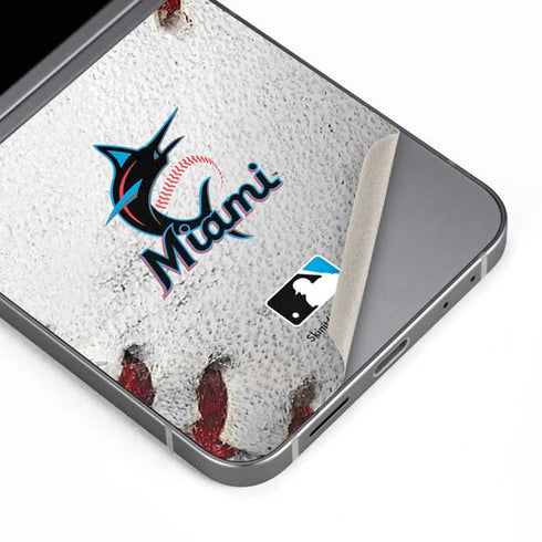 MLB Miami Marlins Game Ball Galaxy Z Flip6 Skin