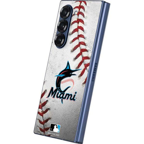MLB Miami Marlins Game Ball Galaxy Z Fold6 Skin