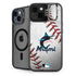 MLB Miami Marlins Game Ball iPhone 14 Plus Kickstand Case