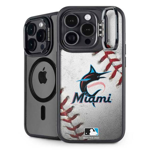MLB Miami Marlins Game Ball iPhone 14 Pro Kickstand Case