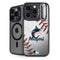 MLB Miami Marlins Game Ball iPhone 14 Pro Max Kickstand Case