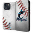 MLB Miami Marlins Game Ball iPhone 15 Plus Folio Case