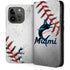 MLB Miami Marlins Game Ball iPhone 15 Pro Folio Case