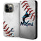 MLB Miami Marlins Game Ball iPhone 15 Pro Max Folio Case