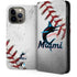 MLB Miami Marlins Game Ball iPhone 15 Pro Max Folio Case