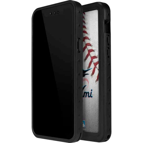 MLB Miami Marlins Game Ball iPhone 15 Pro Waterproof Case