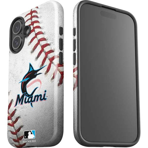 MLB Miami Marlins Game Ball iPhone 16 Impact Case