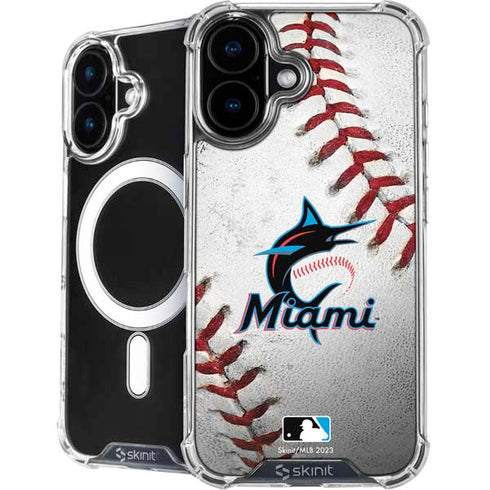 MLB Miami Marlins Game Ball iPhone 16 MagSafe Case