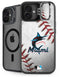 MLB Miami Marlins Game Ball iPhone 16 Plus Kickstand Case