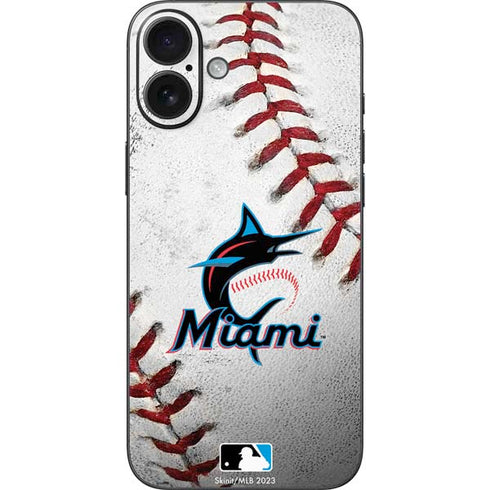 MLB Miami Marlins Game Ball iPhone 16 Plus Skin