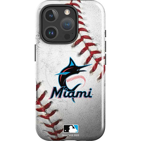 MLB Miami Marlins Game Ball iPhone 16 Pro Magsafe Impact Case