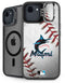 MLB Miami Marlins Game Ball iPhone 16e Kickstand Case