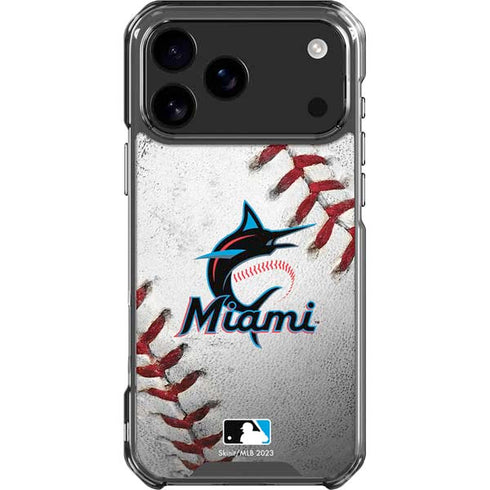 MLB Miami Marlins Game Ball iPhone 18 Pro Max Clear Case