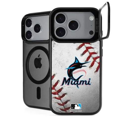 MLB Miami Marlins Game Ball iPhone 18 Pro Max Kickstand Case
