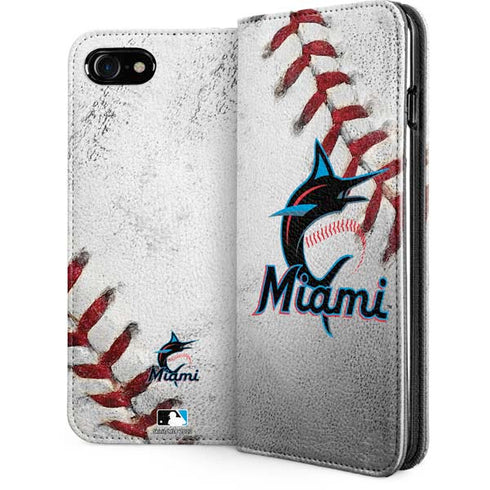 MLB Miami Marlins Game Ball iPhone SE (2nd & 3rd Gen) Folio Case